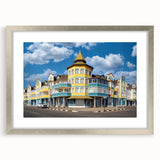 Abstract art print of Namibia scenery in muted earth tones on a framed canvas, suitable for dining room decor.