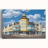 Black and white stretched canvas featuring a Namibian landscape, ideal for kitchen wall art.