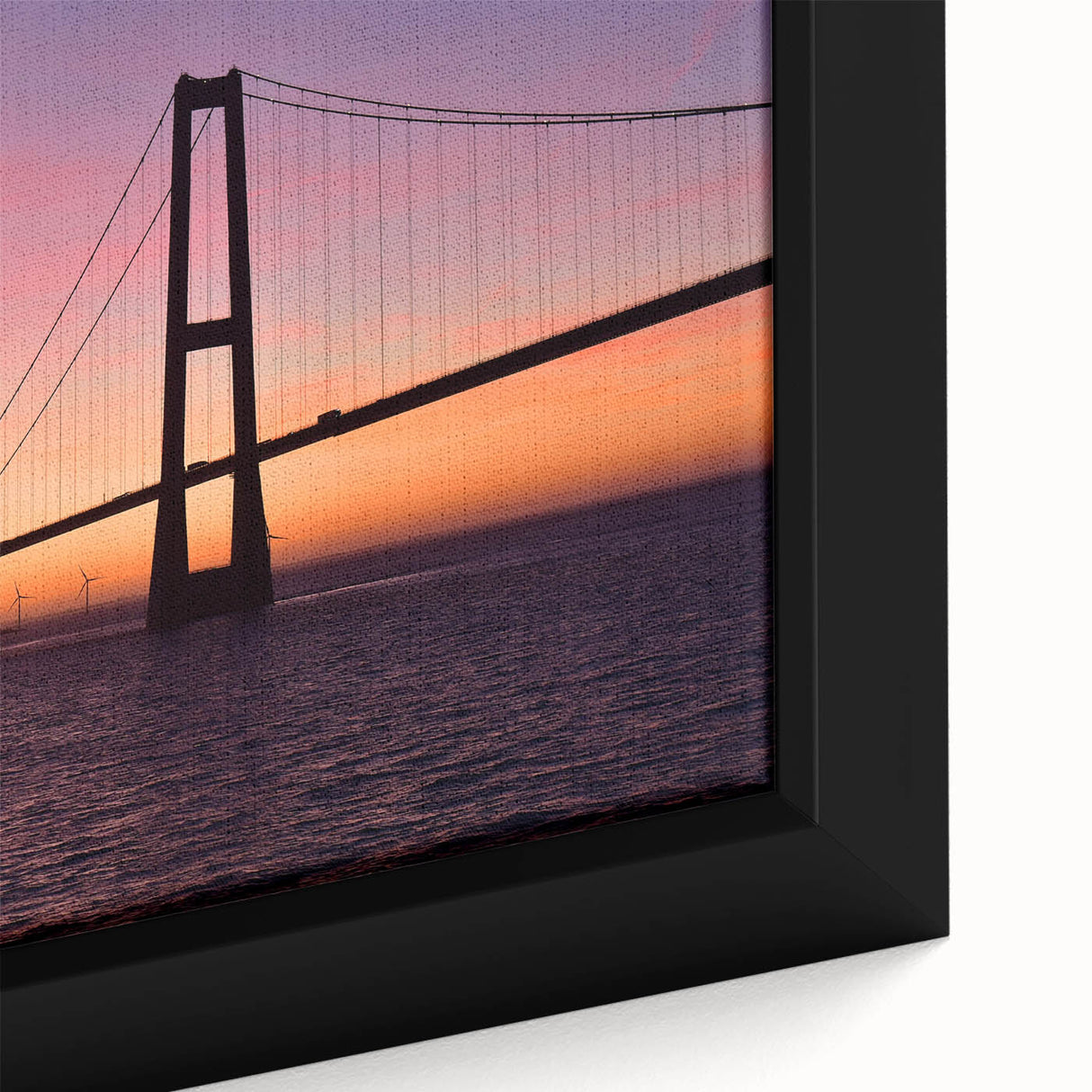 Black wall art featuring a textured, colorful European scenery on extra large framed canvas, ideal for living room decor.
