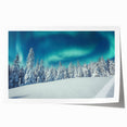 Scenic Finland landscape with floral elements in soft pastel colors on rolled print, ideal for dining room wall art.