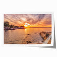 Extra large rolled print of a serene French countryside scene with vibrant green and floral elements.