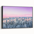 Black and white vintage poster art of a Latvian landscape on framed canvas, ideal for bedroom decor.