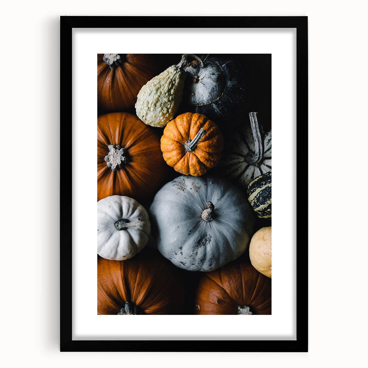 Extra large abstract art print featuring vibrant autumn hues on textured canvas, ideal for living room decor.