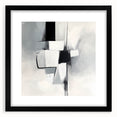 Geometric Abstract Wall Decor – Modern Black & White Canvas Design