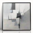 Geometric Abstract Wall Decor – Modern Black & White Canvas Design