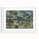 Expressionist Landscape - To the Field by Arnold Weisz-Kubínčan | Wall Art