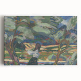 Expressionist Landscape - To the Field by Arnold Weisz-Kubínčan | Wall Art