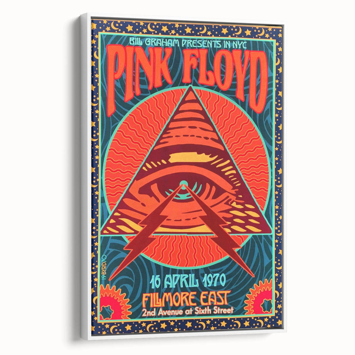 Pink Floyd 1970 Fillmore East Concert Poster - NYC
