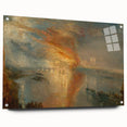 Romanticism Art: Burning of Parliament by Turner - Dramatic Canvas