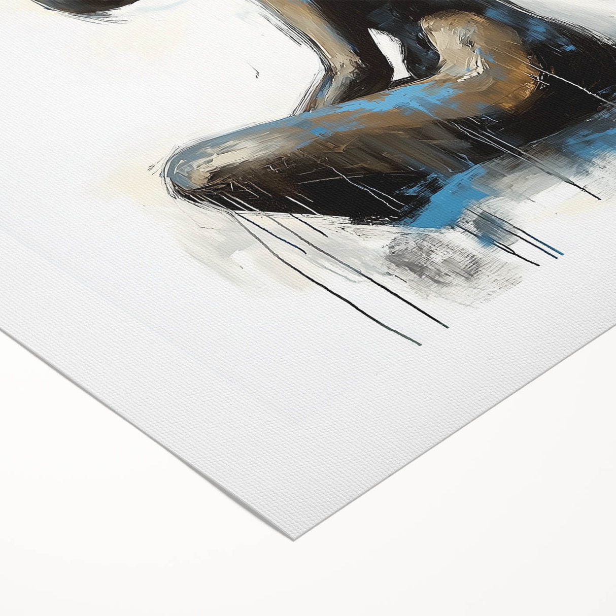Emotive Figure Living Room Wall Art - Modern Abstract Canvas