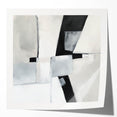 Minimalist Abstract Wall Art – Black & Gray Modern Canvas Design