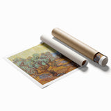 Van Gogh Olive Trees Under Sun - Impressionist Wall Art Print