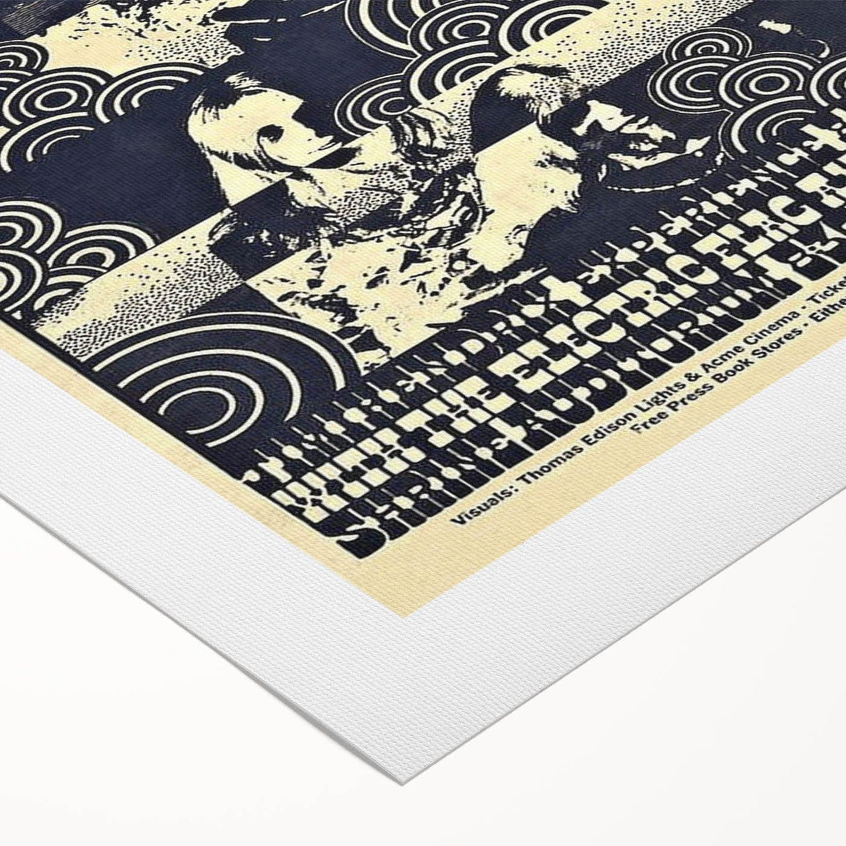 Pinnacle 1968 Concert Poster - Electric Flag & Blue Cheer