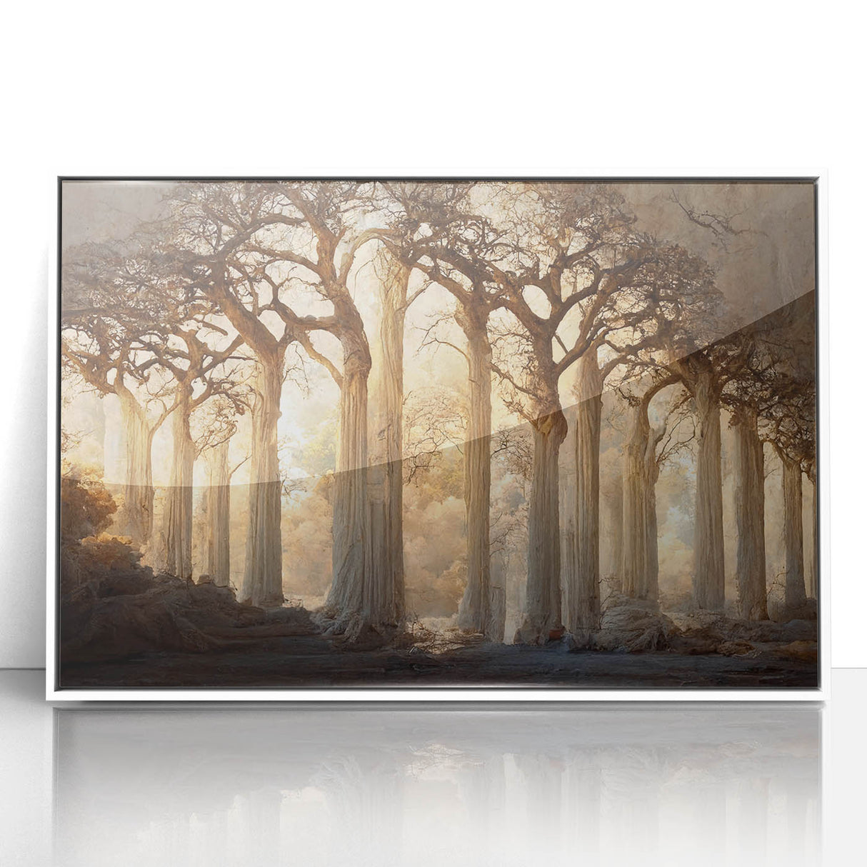 Enchanted Forest Living Room Wall Art - Mystical Canvas Print