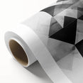 Abstract minimalist wall art on rolled canvas, showcasing a blend of soft pastel colors with geometric shapes, ideal for modern decor. Packaged in a durable tube for safe delivery.