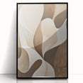 Framed abstract minimalist wall art in black acrylic, showcasing a sleek design. Perfect for modern decor, enhancing any living space with elegance.