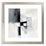 Colorful Abstract Wall Art – Black & Gray Modern Canvas Composition
