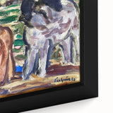 Expressionist Scene - Two Figures and a Horse by Leo Gestel | Wall Art