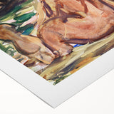 Expressionist Scene - Two Figures and a Horse by Leo Gestel | Wall Art