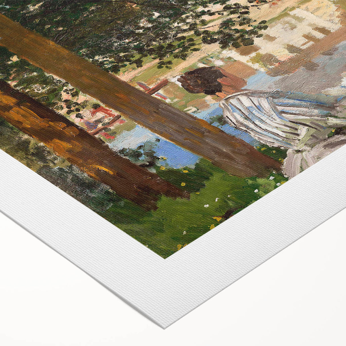 Monet Riverside Scene - Impressionist Wall Art Canvas Print
