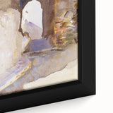 Romanticism Art: Street in Tangier by Sargent - Exotic Scenic Canvas