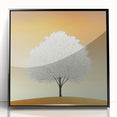 Framed abstract floral artwork in vibrant colors, set against a black background, showcasing intricate details and modern design elements for contemporary decor.