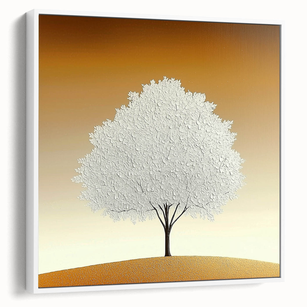 Framed canvas artwork displaying an abstract floral design in vibrant colors, set against a white background. The side view highlights the sleek frame and textured surface, perfect for modern home decor. Ideal for enhancing living spaces with a touch of elegance and style.
