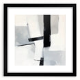 Abstract Art Prints – Bold Black & Gray Modern Minimalist Canvas