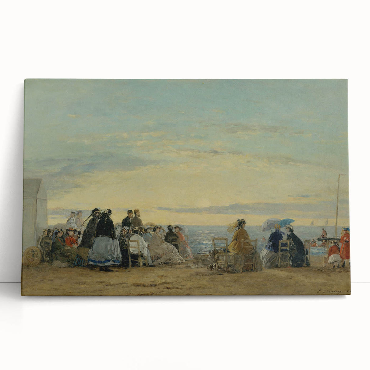Boudin Sunset Beach Scene - Impressionist Wall Art Print
