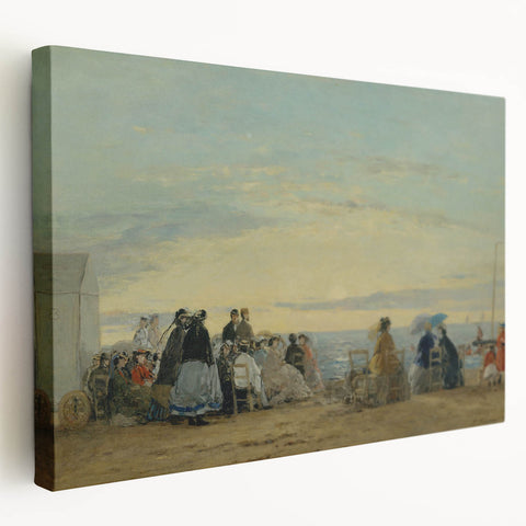 Boudin Sunset Beach Scene - Impressionist Wall Art Print