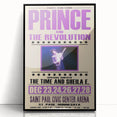 Prince Purple Rain Tour 1984 Concert Poster - Saint Paul, Minnesota