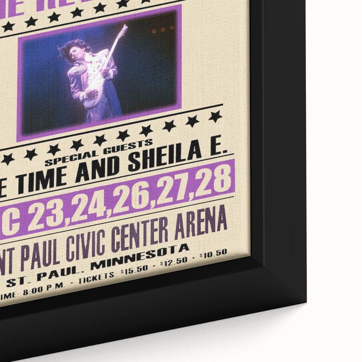 Prince Purple Rain Tour 1984 Concert Poster - Saint Paul, Minnesota