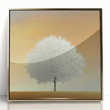 Framed acrylic wall art featuring abstract floral designs in vibrant gold and pastel colors, perfect for modern home decor. Ideal for enhancing any living space.