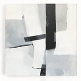 Modern Abstract Wall Art – Monochrome Balance in Black and Gray