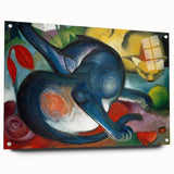 Expressionist Animal Art - Two Cats by Franz Marc | Vibrant Wall Art