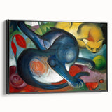 Expressionist Animal Art - Two Cats by Franz Marc | Vibrant Wall Art