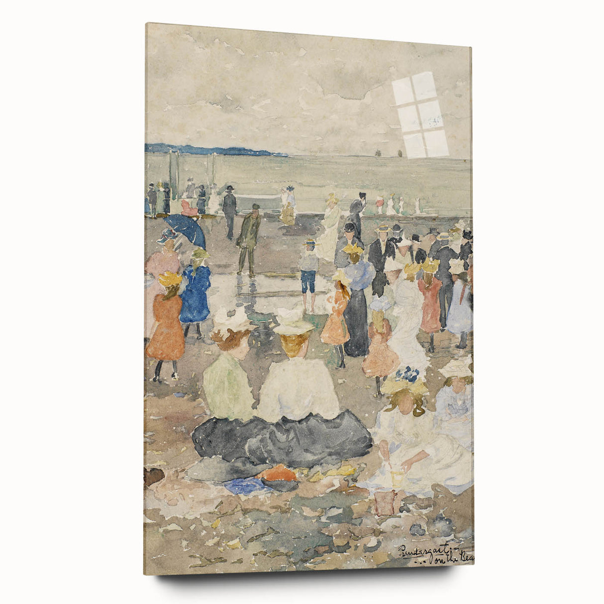 On the Beach - Vibrant Impressionist Art by Maurice Prendergast