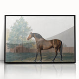 Romanticism Art: Anvil by George Stubbs - Majestic Horse Canvas