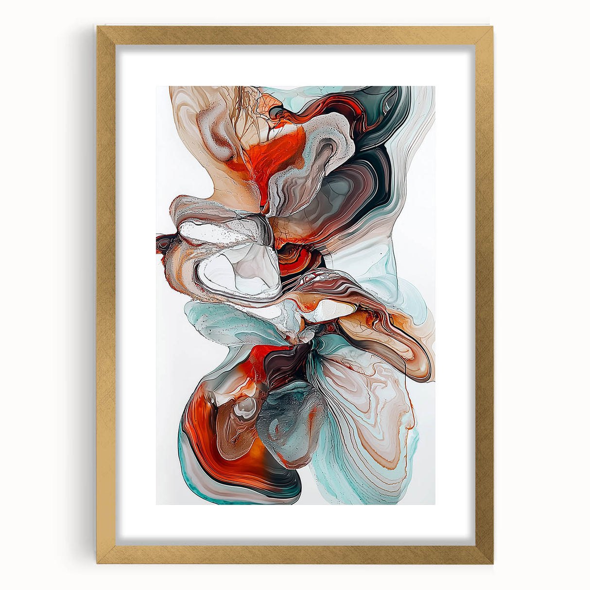 Contemporary Dining Art Pieces – Fluid Abstract Canvas Print