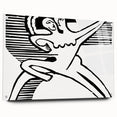 Expressionist Print - Two Dancers by Ernst Kirchner | Monochrome Wall Art