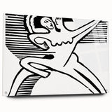 Expressionist Print - Two Dancers by Ernst Kirchner | Monochrome Wall Art