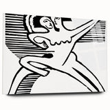 Expressionist Print - Two Dancers by Ernst Kirchner | Monochrome Wall Art