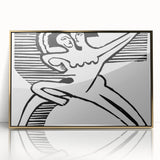 Expressionist Print - Two Dancers by Ernst Kirchner | Monochrome Wall Art