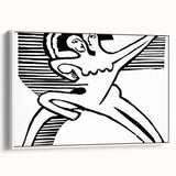 Expressionist Print - Two Dancers by Ernst Kirchner | Monochrome Wall Art