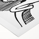 Expressionist Print - Two Dancers by Ernst Kirchner | Monochrome Wall Art