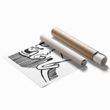 Expressionist Print - Two Dancers by Ernst Kirchner | Monochrome Wall Art