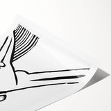 Expressionist Print - Two Dancers by Ernst Kirchner | Monochrome Wall Art