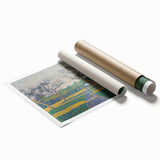 Pointillist Orchard Scene - Impressionist Wall Art Canvas Print
