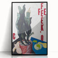 Modern Wall Art: Bold Still Life with Typography – Vibrant Contemporary Decor