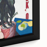 Modern Wall Art: Bold Still Life with Typography – Vibrant Contemporary Decor